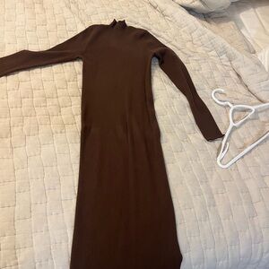 Pink blush maternity sweat dress